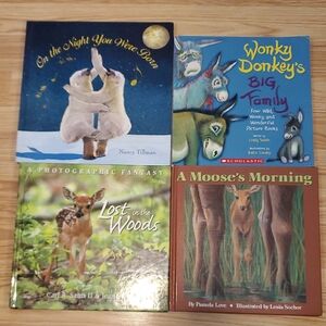 Children's Book Collection 4pc Lot 3 Hardcover Animal/Nature